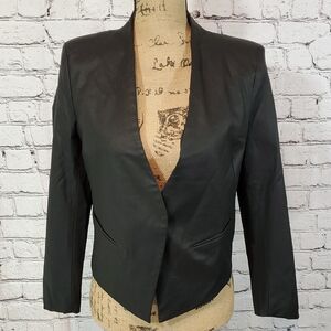 Gianfranco Rossi Cropped Coated Blazer Size M EUC